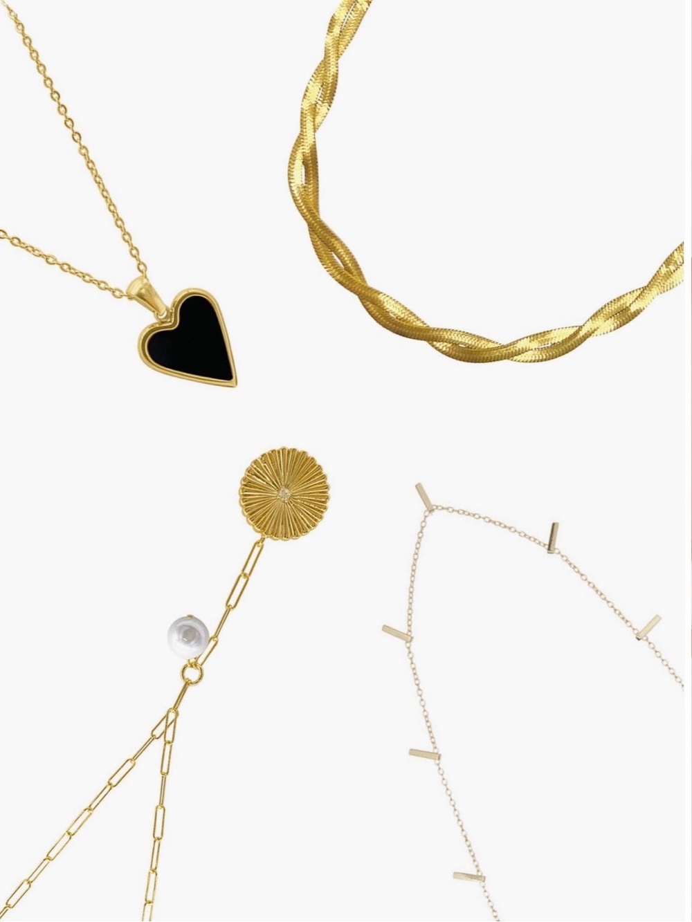 Adornia 14k Set of 4 Necklaces